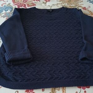 Talbots Deep Blue Knit Sweater
